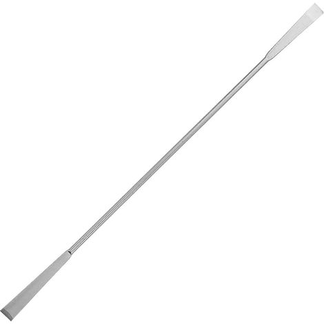 Spatules de laboratoire en acier inoxydable de 20 cm, racleurs à double extrémité (argent)-Silver (1/3)