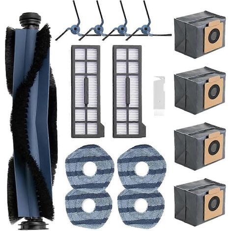 Pour aspirateur robot X10 Pro Omni, brosse latérale principale lavable et réutilisable, filtre HEPA, sac à poussière (1/5)