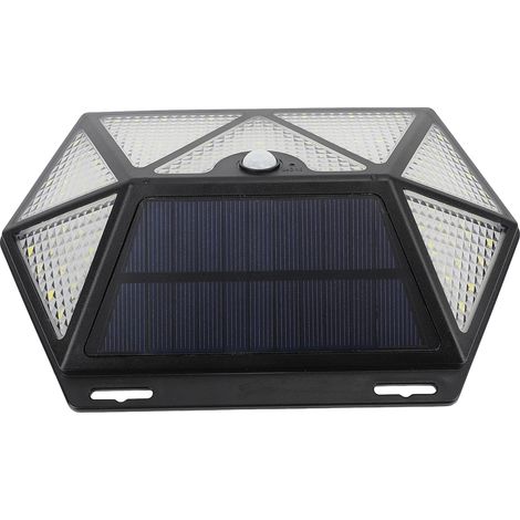 Projecteur solaire étanche haute luminosité à sept faces avec détecteur de mouvement, idéal pour la décoration de jardin et de cour. (1/5)