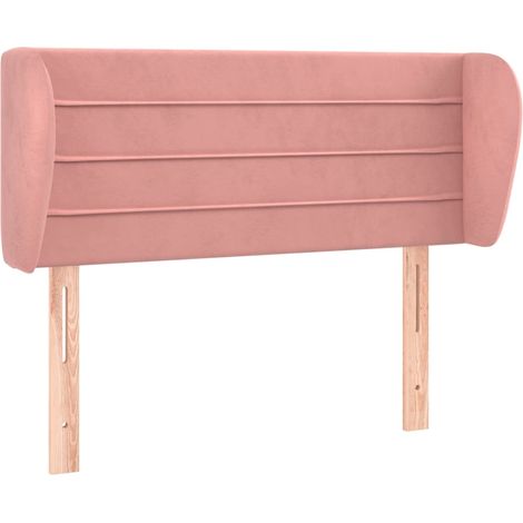 Maison Exclusive - Testiera ad Orecchio Rosa 103x23x78/88 cm in Velluto