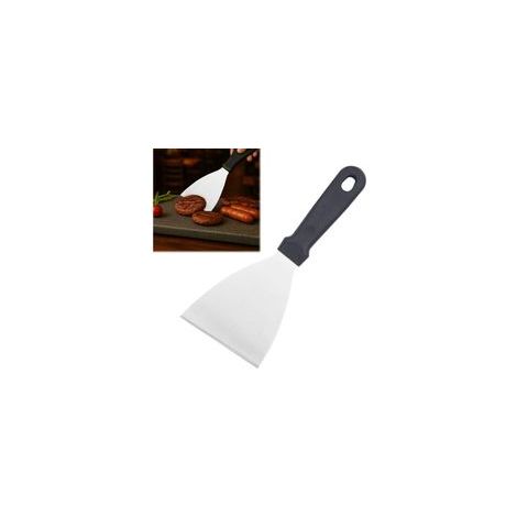Spatule Triangulaire Professionnelle en Acier Inoxydable, Spatule Coudée pour Pâtisserie, Cuisine, Plancha, Pizza, 24.5 cm x 9.8 cm (1/4)