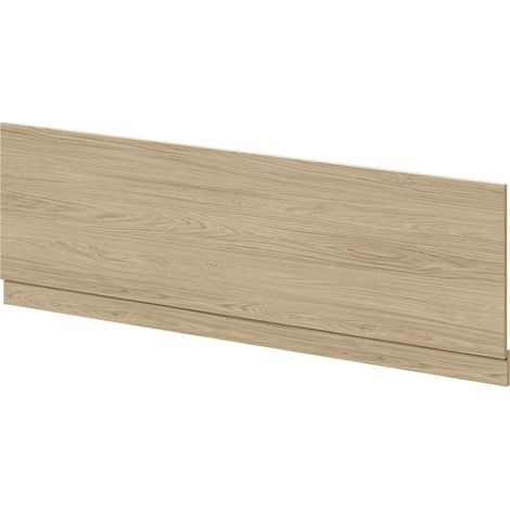 Napoli Light Oak 1700mm Front Bath Panel with Plinth - 1700mm -