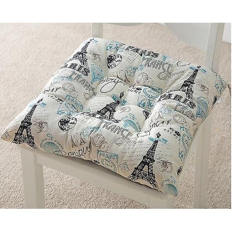 1 Coussin De Chaise 40x40 (tour De Paris), Coussin De Jardin Dcoratif, Polyester (1/5)