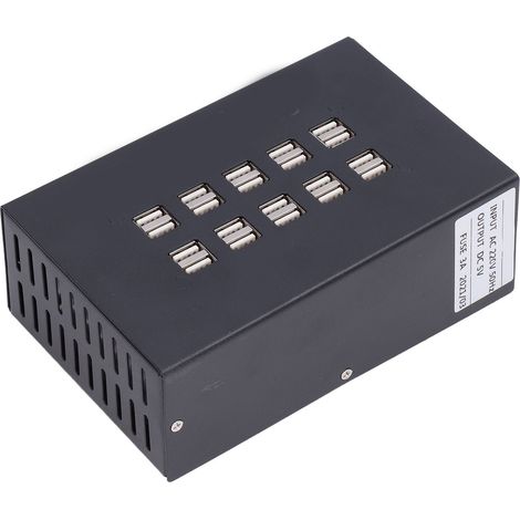 Chargeur multiport double rangée USB-20D, chargeur USB multiport, chargeur multifonction, tête de charge électronique 220 V (1/5)