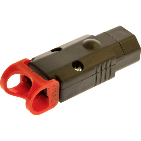 Kash PA130100BK Kaltgeräte-Steckverbinder Stecker, gerade Gesamtpolzahl: 2 + PE 10 A Schwarz 1 St. (1/4)