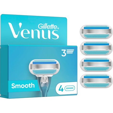 Venus - Gillette Venus Smooth Razor Blades for Women - Blue/White - 4 pcs