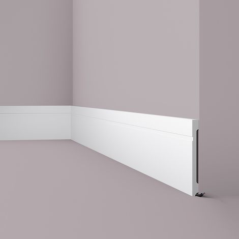 Skirting NMC FD20 WALLSTYL Noel Marquet Base Moulding Baseboard Decorative moulding timeless classic design white 2 m (1/5)