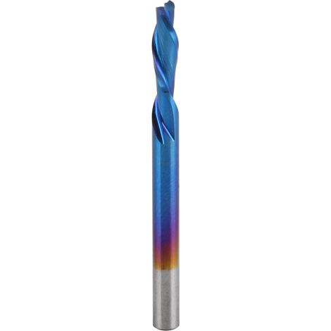 Fraise 2 dents carbure tungstène main gauche, coupe métal 3,175x10x40mm, outil de fraisage professionnel pour défonceuse CNC, précision et durabilité. (1/5)