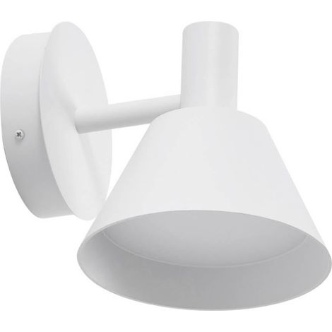 Lucande Lámpara de pared Led exterior 'Tabena' en Blanco Aluminio