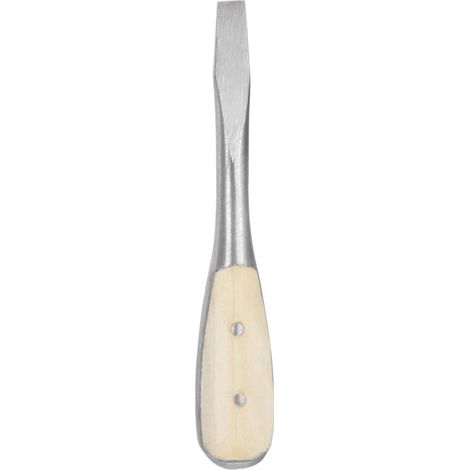 Tournevis Plat SL7.5 6" En Acier Au Carbone Avec Manche En Bois (1/5)