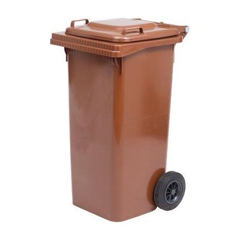 BIDONE IMMONDIZIA GREEN 240 + RUOTE ICS MARRONE LT 240 CM 72X58 H.CM 106
