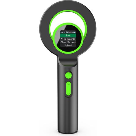Lecteur de puces électroniques pour animaux, lecteur d'identification portable, connexion Bluetooth USB 2.4G, capacité de stockage de 240 puces, écran OLED 134,2 kHz. (1/5)
