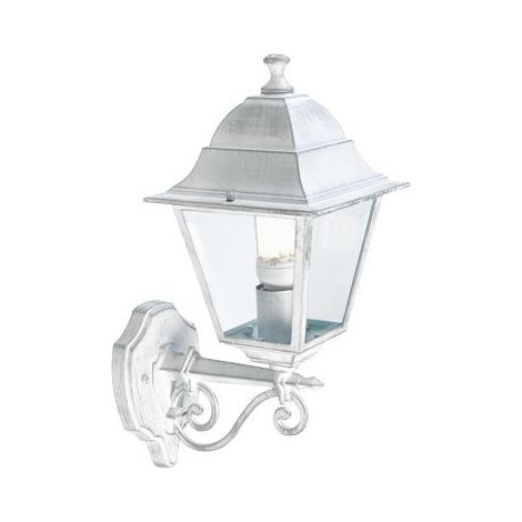 Sovil Applique lanterne ascendante Old E27 60W blanc / argent cm42x18x28 exte'rieur (1/4)