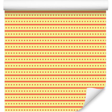 Carta da parati a quadri color crema per soggiorno e camera da letto, 50x1000 cm (1/5)