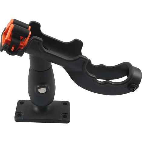 Support universel pour canne à pêche avec rotation à 360 degrés - Angles réglables - Pour yachts - Support fixe - Stabilisateurs de canne à pêche pour rivières (1/4)