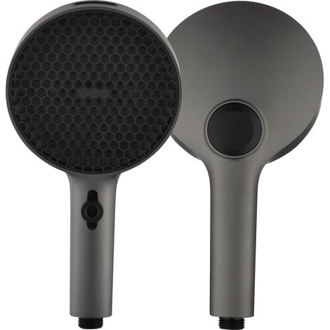 Pommeau de Douche Haute Pression jet Lavage, 130MM Shower Head Grand Diamètre 3 Types de Jets, Douchette Douche Salle de Bain Puissante Pommeau de Douche sans Tuyau,Pomme de Douche Large (1/4)