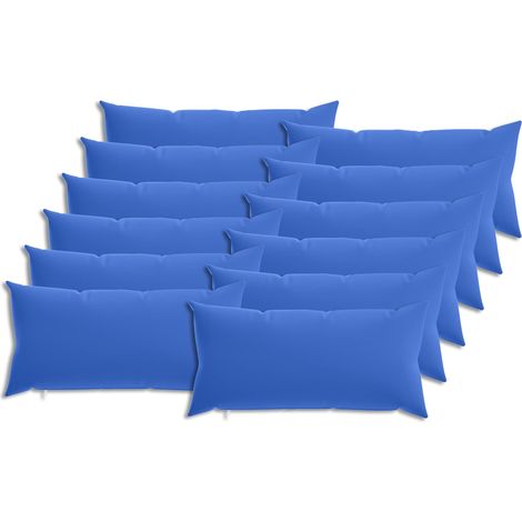 Kissen mit Kissen HEERLEN 12 Stk. Königsblau Polyester vidaXL (1/5)