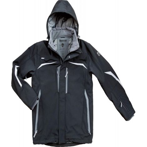 Giacca Soft-Shell Inverno Taglia Xl Allrounder Nero/Grigio