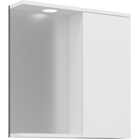 Badezimmerschrank mit Spiegel "Purus 65" – 63 x 18 x 68 cm – Weiß (1/3)