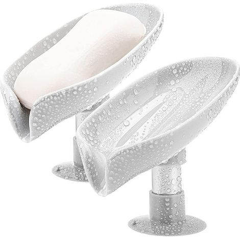 Assiette à feuilles de savon 2 pièces de vasses grises sans eau de forage (1/5)