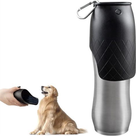 Gourde avec écuelle pour chien (1/4)