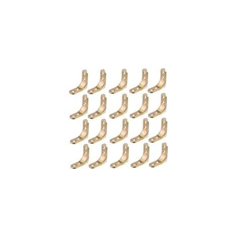 Équerres D'Angle En Métal 20 Pièces, Code D'Angle D'ArmoireSupport Mural Pour Étagère Étagères Flottantes Supports D'Étagères Étagères Décoratives (1/5)