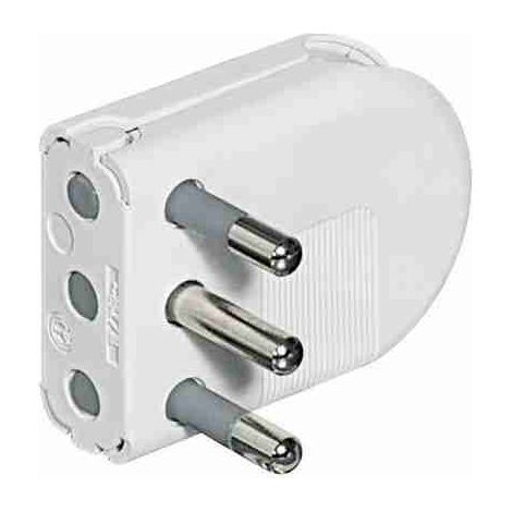 BTIS2496TAE Spina volante 2P+T 16A salvaspazio - bianco