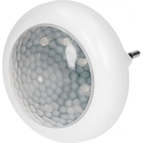 LAMPADA NOTTURNA A LED CON SENSORE DI MOVIMENTO E CREPUSCOLARE 120° 8XLED - ON- LA-2 (1/2)
