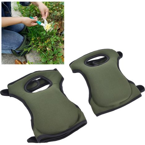 Genouillères de Jardinage pour Taille Haies et Travaux de Bricolage Coussinets de Protection Verts - KZQ (1/5)