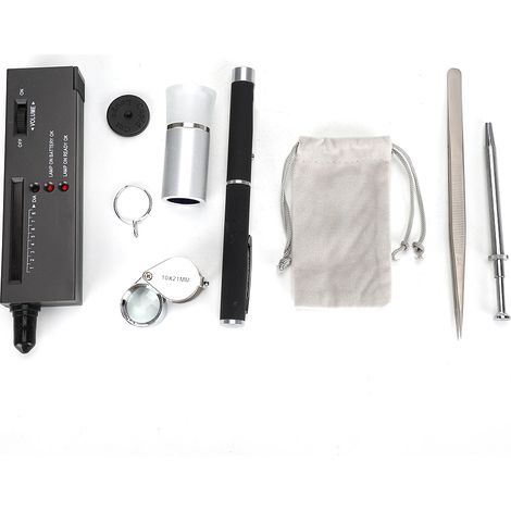 Testeur de Diamant avec Loupe et Pince, Kit d'Identification de Pierres Précieuses (1/5)