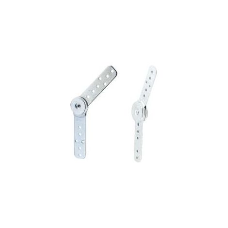 Ajustador de esquina para sofá, 2 piezas, reposacabezas de sofá cama, ajustador de ángulo ajustable, bisagra de trinquete para muebles, bisagras de conexión plegables para reposabrazos de sofá, 24 cm (1/5)