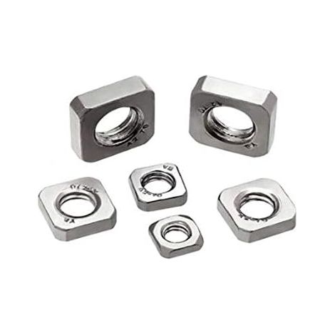 Écrous en acier, 20 à 50 pièces DIN562 fins M3 M4 M5 M6 M8 carrés (1/5)