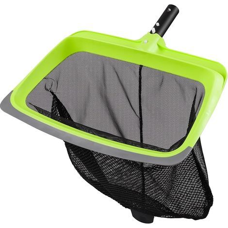 Épuisette de fond de piscine - Lame en caoutchouc et cadre renforcé - Double couche (1/4)