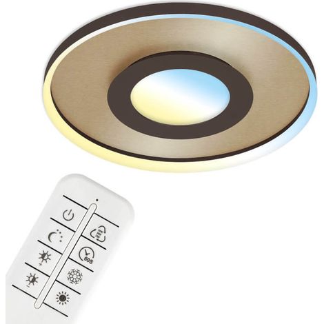 Lámpara de techo LED CCT, Ø 49,5 cm, 25 W, 3000 LM, marrón dorado
