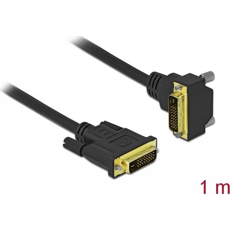 Delock Cable DVI 24+1 macho a 24+1 macho acodado 1 m