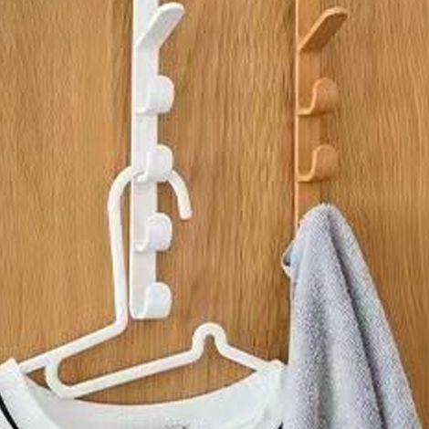 Haken für Kleiderschrank- und Schranktüren, Türhaken, bohrfreie Aufbewahrungsregale für Kleiderschränke, Kleiderhaken, Aufbewahrungsmöglichkeiten für Studentenwohnheime und Mietzimmer. (1/5)