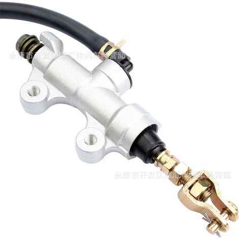 Suitable for Arctic Cat 400 500 650 2X4 rear brake upper cylinder integrated flat cylinder, silver (1/4)