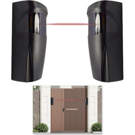 Paire de Photocellule Universelle 12/24V Capteur Infrarouge pour Portail Automatique, Compatible avec Systèmes de Contrôle d'Accès (1/4)