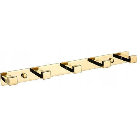 Mexen gancio per asciugamano con cinque supporti, dorato - 709265-50 (1/2)