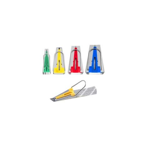 Cintas al bies, cintas al bies para coser, tiras de tela en varios tamaños para hacer cintas al bies, anchos de 6 mm, 12 mm, 18 mm, 25 mm (paquete de 4) - Crezuo