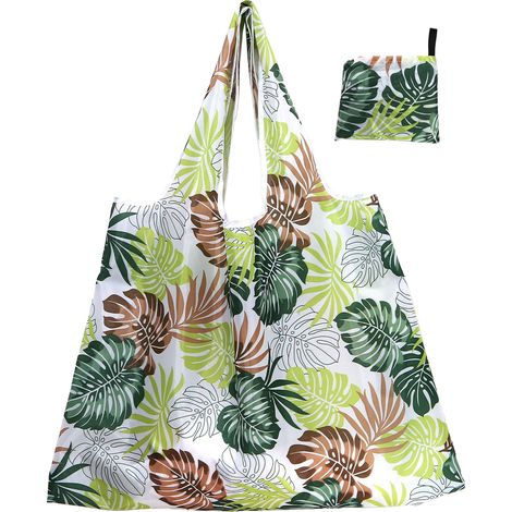 Sacs de courses réutilisables et portables, sacs de courses pliables, sacs de courses résistants, sacs fourre-tout imperméables (1/5)
