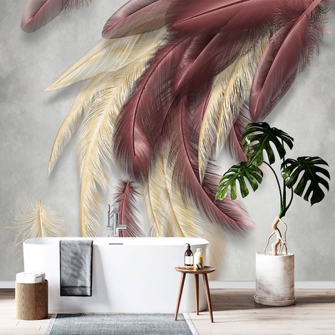Papier peint panoramique - Plumes - 130 cm x 87 cm (1/4)