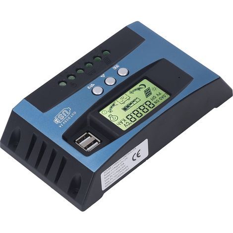 Régulateur de charge solaire, MPPT Tracking Charging Real Time Display 16AD Sampling Accuracy Solar Panel Charge Controller Parameters Adjustable Solar Panel Regulator(70A) (1/5)