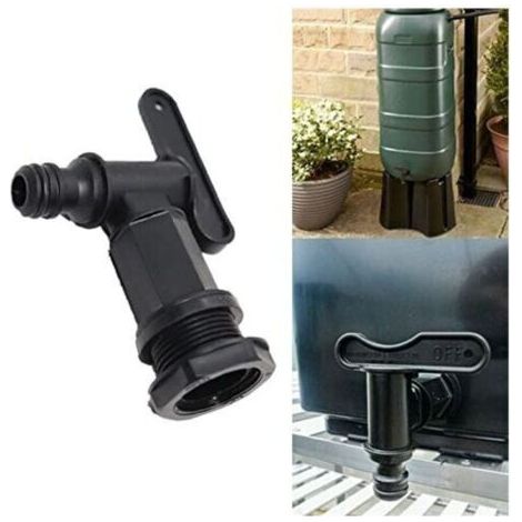Robinet cuve 1000l Plastique,Adaptateur de boîte de Rangement d'eau IBC,Adaptateur Robinet Tuyau arrosage,pour recuperateur Eau de Pluie, réservoir de Carburant (Cuivre)
