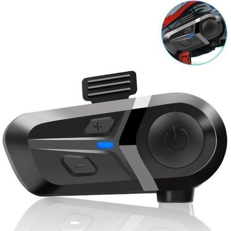 Intercom Moto - Bluetooth Sans Fil Étanche - Pour Casque Moto - Communication Main Libre Entre Pilotes - 2 Pièces (1/5)