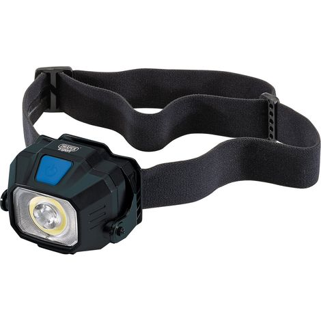 Wireless USB Rechargeable COB/SMD LED Head Torch with 6W, 400 Lumens, Includes USB-C Cable (1/5)