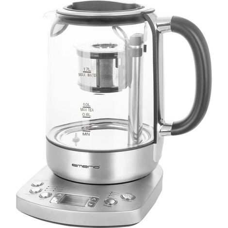 [GEBRAUCHT] B-Ware Emerio Wk 122248 Wasserkocher Kocher Schnurlos 1,7 L 2200 W Silber Schwarz460