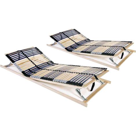 Reti a Doghe 2 pz 7 Zone con 42 Doghe in Legno 80x200 cm vidaXL (1/5)
