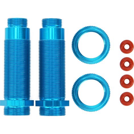 Amortisseur arrière avec bague de réglage pour TRXXAS SLASH 2WD, pièce de rechange R‑3766AB, bleu. (1/5)