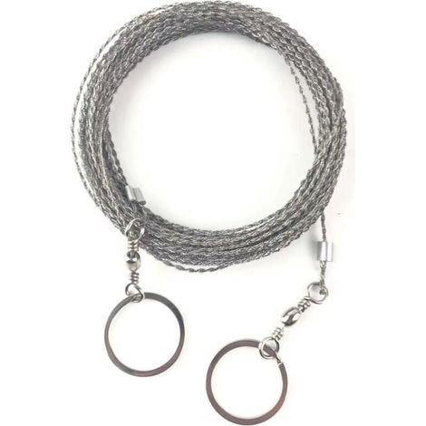 Scie à fil de poche en acier inoxydable,Compacte,Outil de sciage d'urgence portable,Scie à main,Pour couper des arbres,10 m
